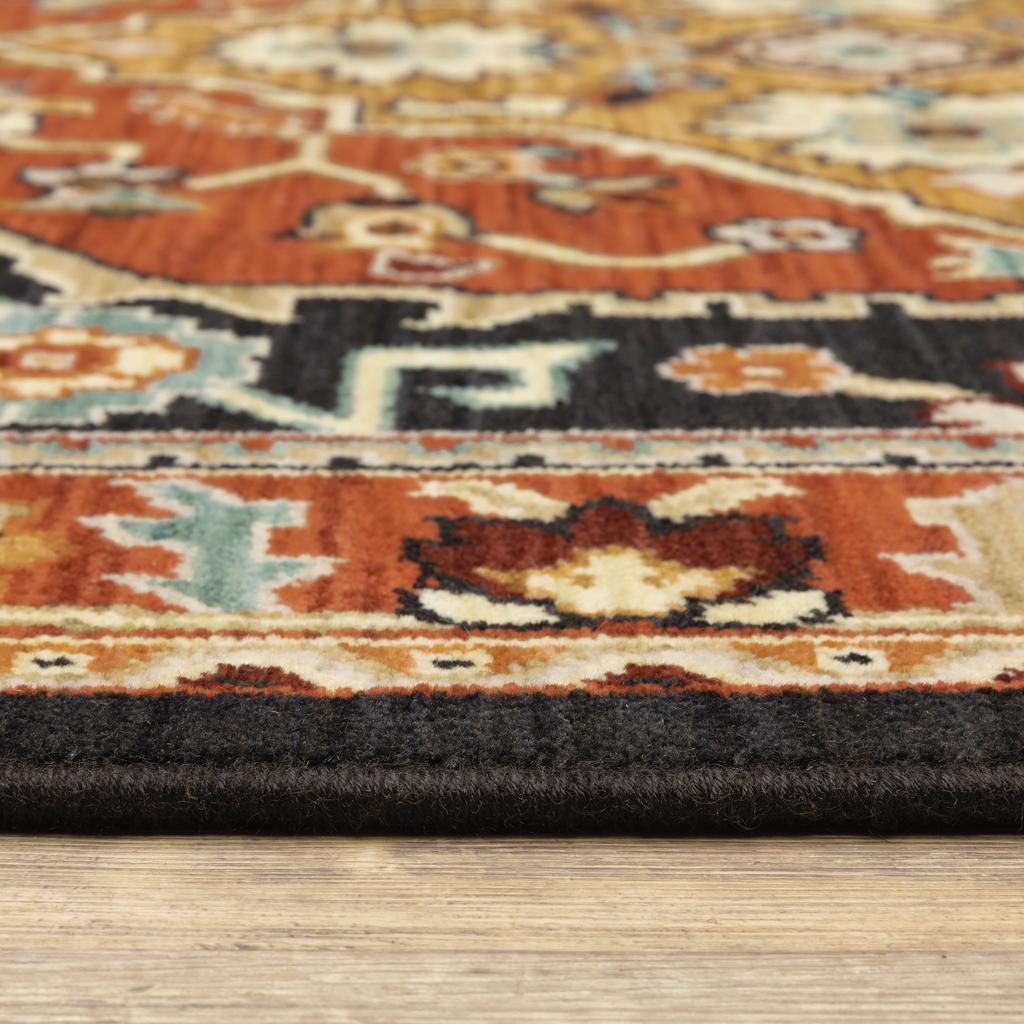 Oriental Weavers Lilihan 4929A Multicolor Rectangle Indoor Area Rug - Soft & Durable Low Pile Rug with Medallion Design-