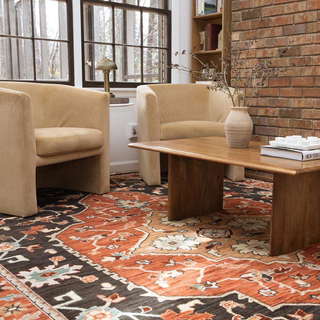 Oriental Weavers Lilihan 4929A Multicolor Rectangle Indoor Area Rug - Soft & Durable Low Pile Rug with Medallion Design-