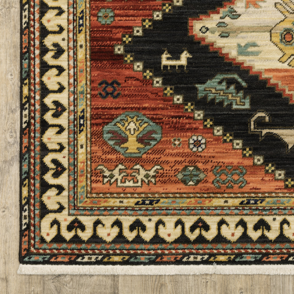 Oriental Weavers Lilihan 051K6 Multicolor Rectangle Indoor Runner - Soft &amp; Durable Low Pile Rug with Medallion Design