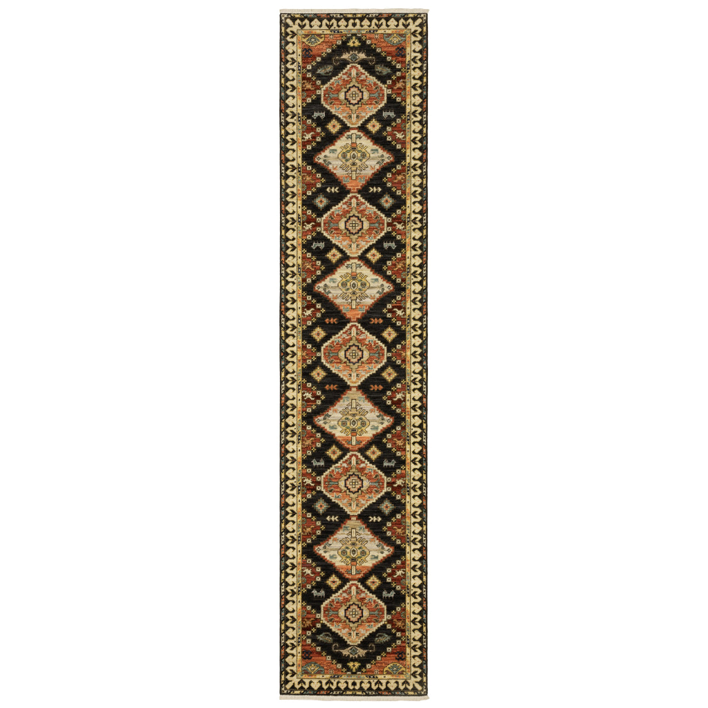 Oriental Weavers Lilihan 051K6 Multicolor Rectangle Indoor Runner - Soft &amp; Durable Low Pile Rug with Medallion Design