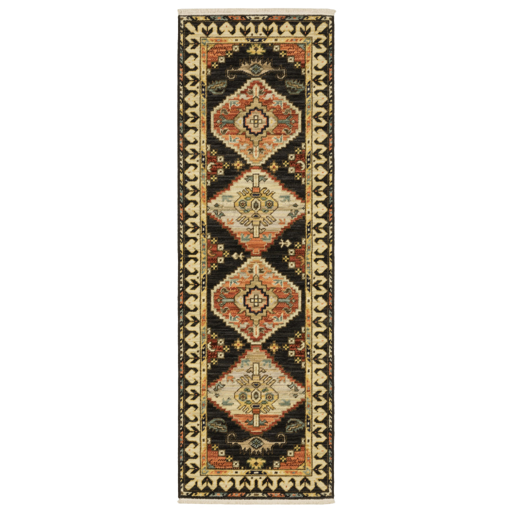 Oriental Weavers Lilihan 051K6 Multicolor Rectangle Indoor Runner - Soft &amp; Durable Low Pile Rug with Medallion Design