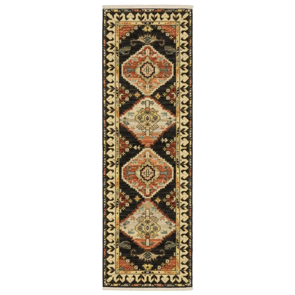 Oriental Weavers Lilihan 051K6 Multicolor Rectangle Indoor Runner - Soft & Durable Low Pile Rug with Medallion Design-