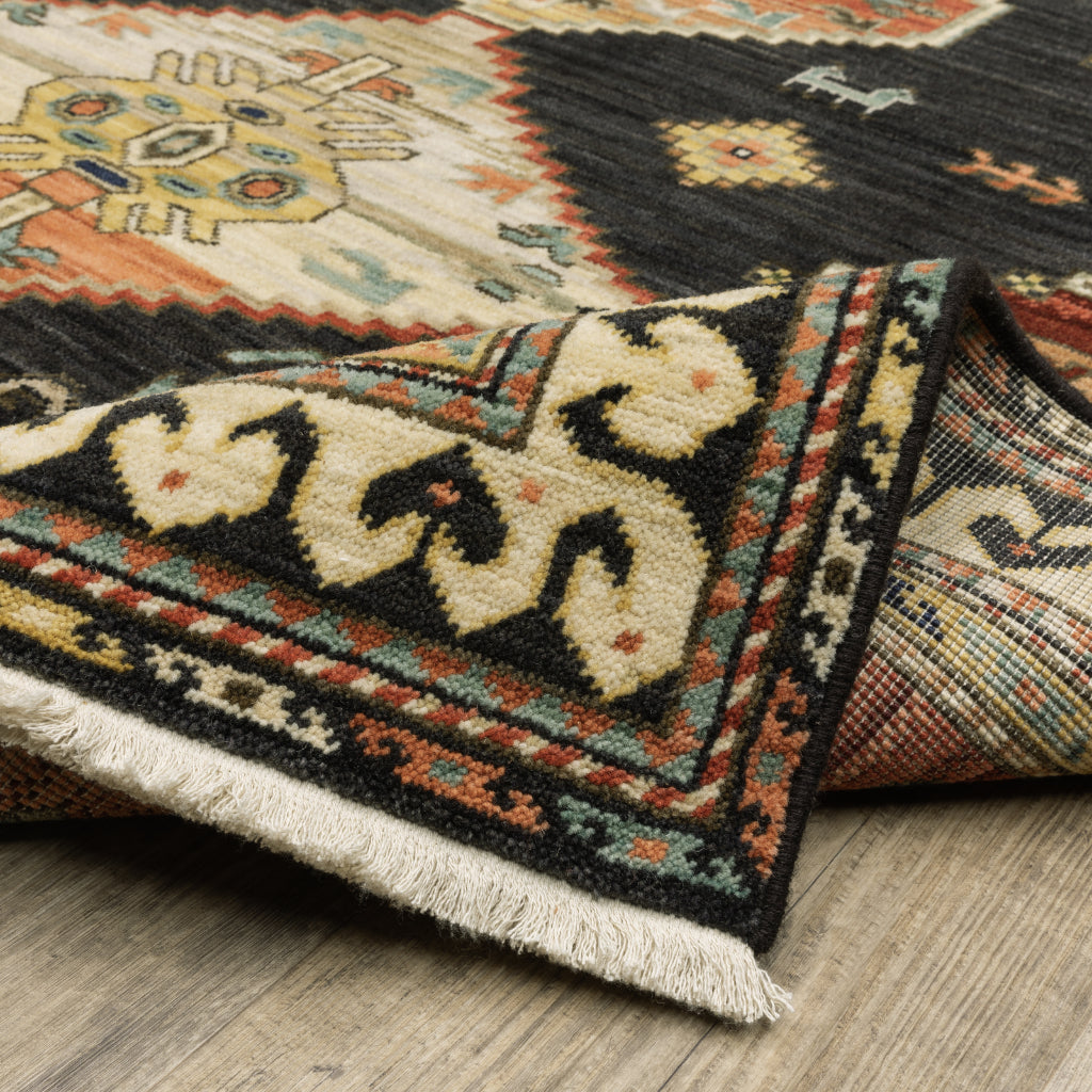 Oriental Weavers Lilihan 051K6 Multicolor Rectangle Indoor Runner - Soft &amp; Durable Low Pile Rug with Medallion Design