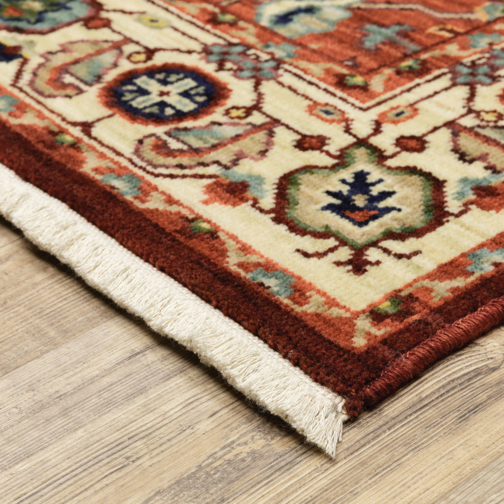 Oriental Weavers Lilihan 5502C Multicolor Rectangle Indoor Area Rug - Soft &amp; Durable Low Pile Rug with Medallion Design