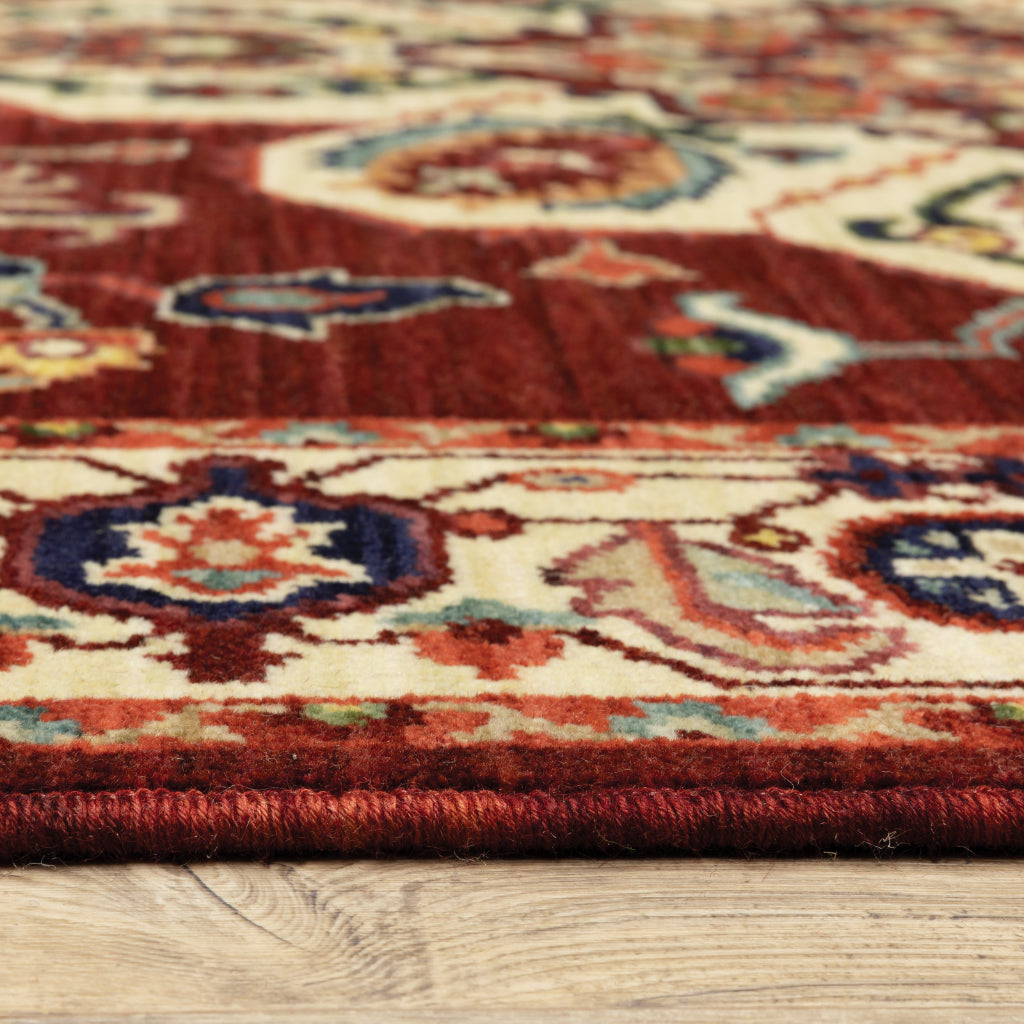 Oriental Weavers Lilihan 5502C Multicolor Rectangle Indoor Area Rug - Soft &amp; Durable Low Pile Rug with Medallion Design