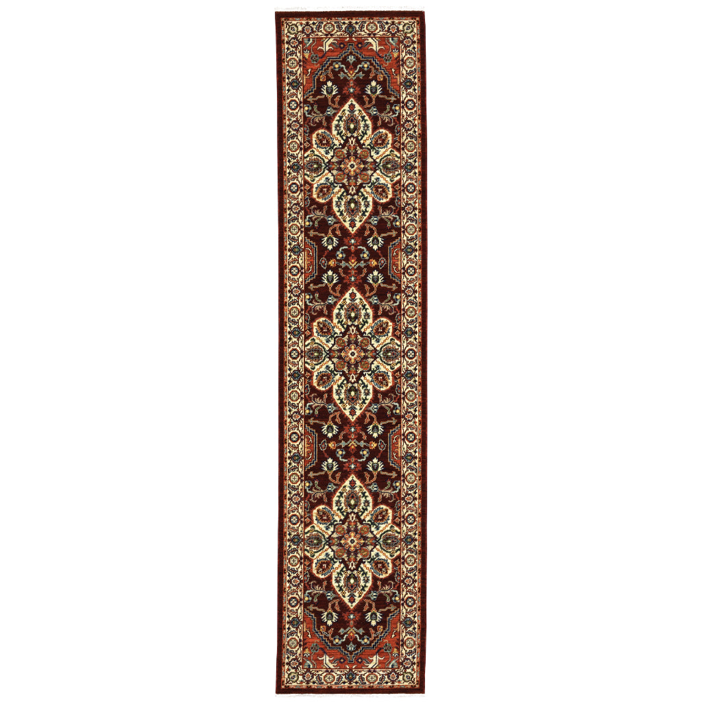 Oriental Weavers Lilihan 5502C Multicolor Rectangle Indoor Runner - Soft & Durable Low Pile Rug with Medallion Design-