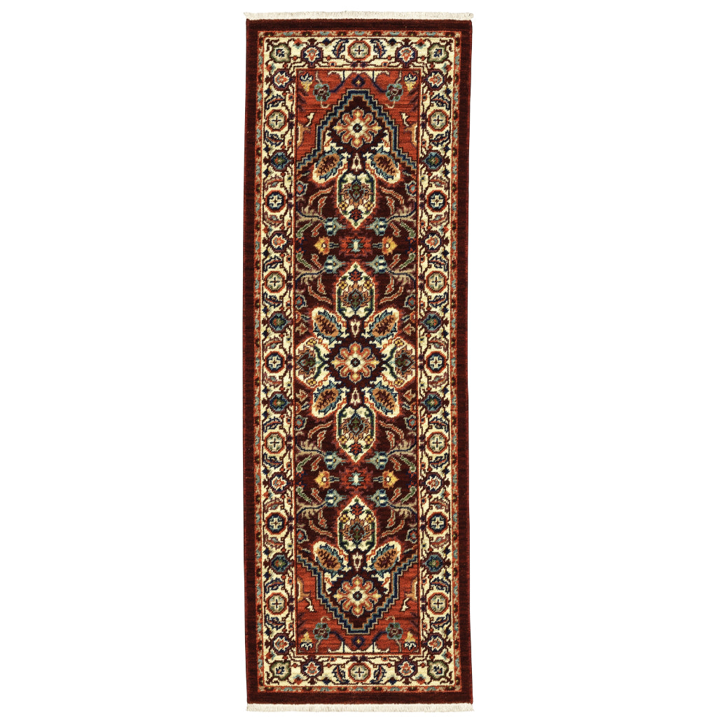 Oriental Weavers Lilihan 5502C Multicolor Rectangle Indoor Runner - Soft &amp; Durable Low Pile Rug with Medallion Design