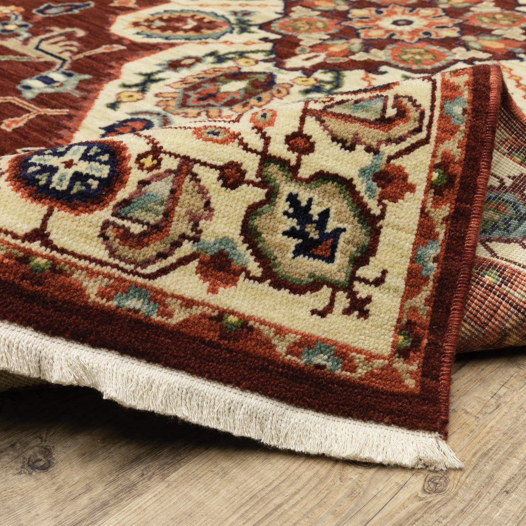 Oriental Weavers Lilihan 5502C Multicolor Rectangle Indoor Area Rug - Soft &amp; Durable Low Pile Rug with Medallion Design