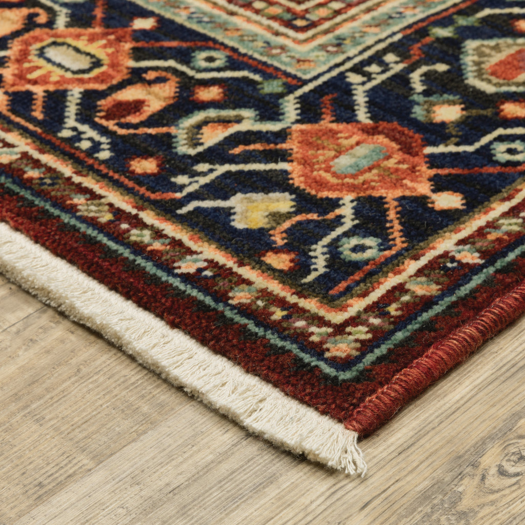 Oriental Weavers Lilihan 5503M Multicolor Rectangle Indoor Area Rug - Soft & Durable Low Pile Rug with Medallion Design-