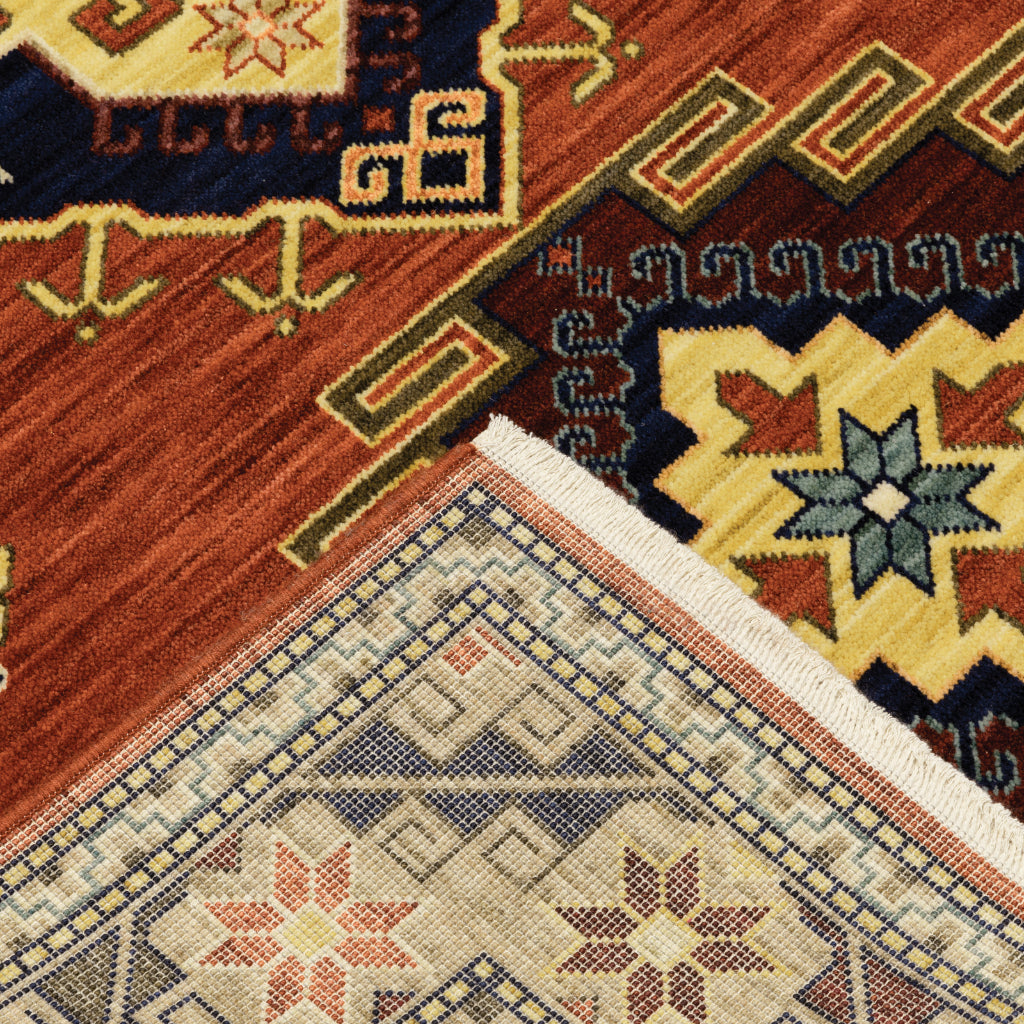 Oriental Weavers Lilihan 5504P Multicolor Rectangle Indoor Runner - Soft &amp; Durable Low Pile Rug with Medallion Design