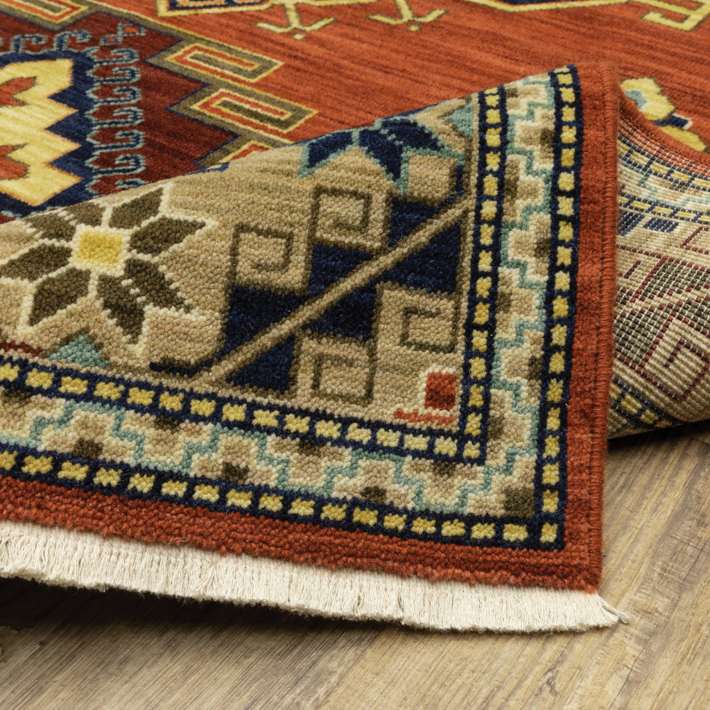 Oriental Weavers Lilihan 5504P Multicolor Rectangle Indoor Runner - Soft &amp; Durable Low Pile Rug with Medallion Design