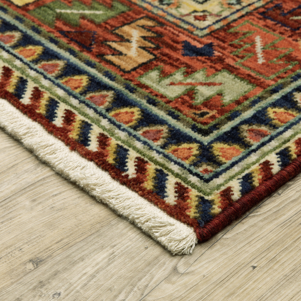 Oriental Weavers Lilihan 8022R Multicolor Rectangle Indoor Runner - Soft &amp; Durable Low Pile Rug with Tribal Design