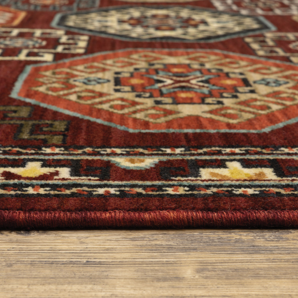 Oriental Weavers Lilihan 091R6 Multicolor Rectangle Indoor Runner - Soft &amp; Durable Low Pile Rug with Geometric Design