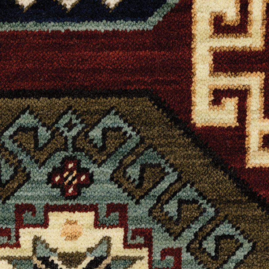 Oriental Weavers Lilihan 091R6 Multicolor Rectangle Indoor Runner - Soft &amp; Durable Low Pile Rug with Geometric Design