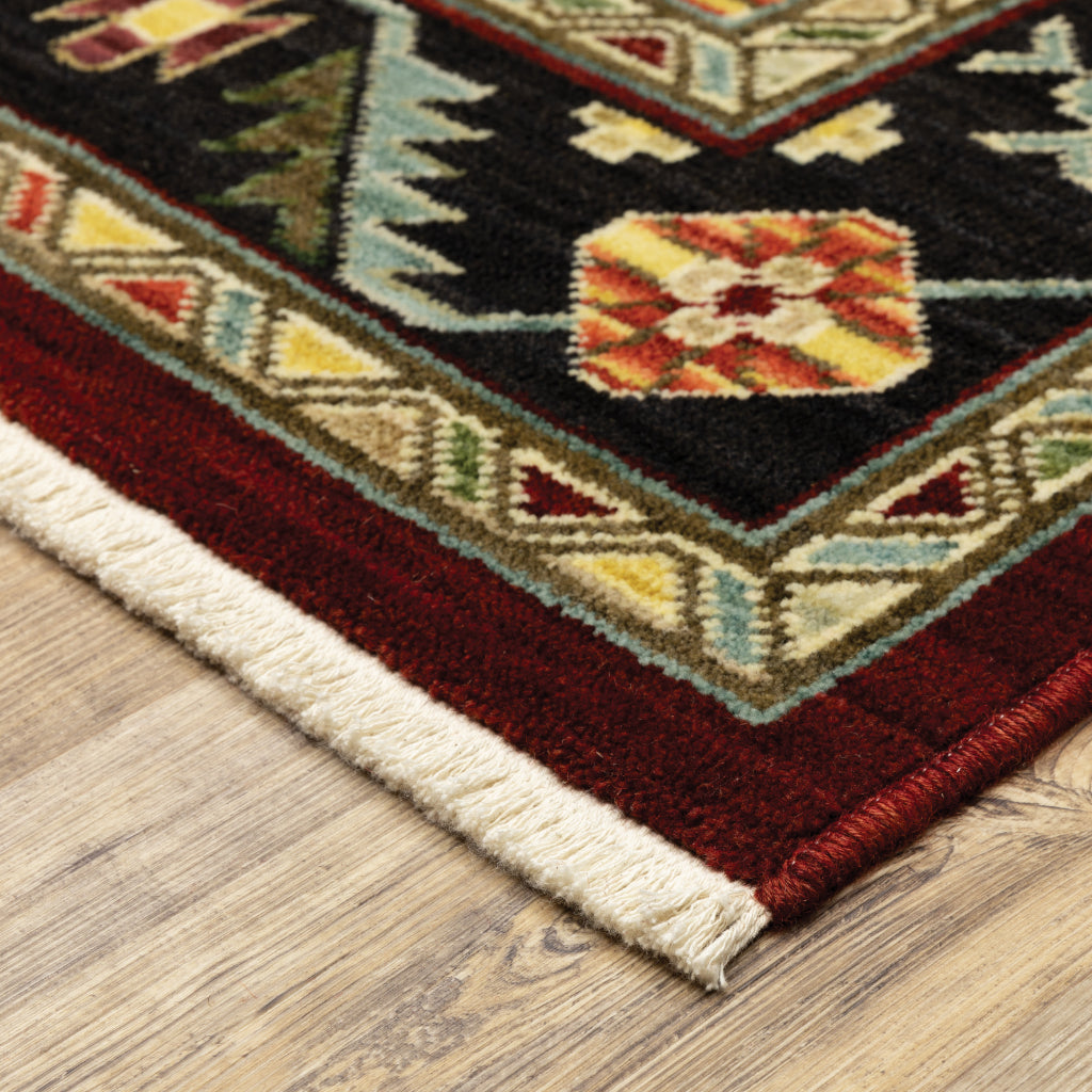 Oriental Weavers Lilihan 092R6 Multicolor Rectangle Indoor Runner - Soft &amp; Durable Low Pile Rug with Medallion Design