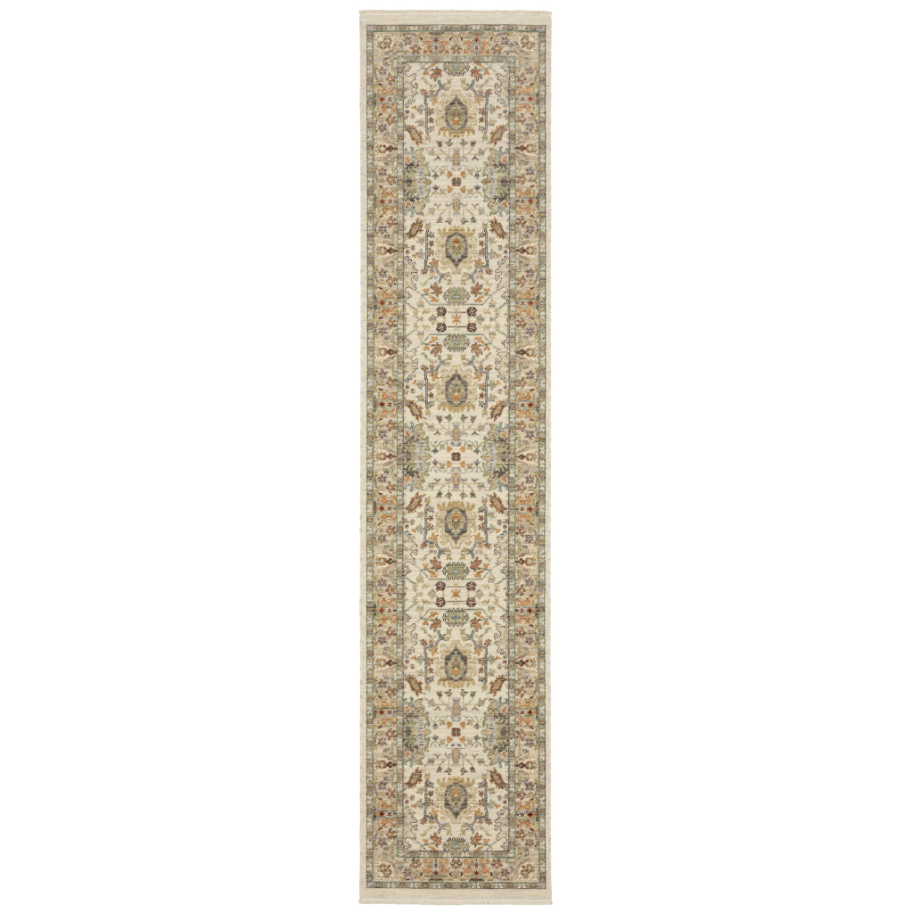 Oriental Weavers Lucca 2063Y Multicolor Rectangle Indoor Area Rug - Soft &amp; Durable Low Pile Rug with Persian Design