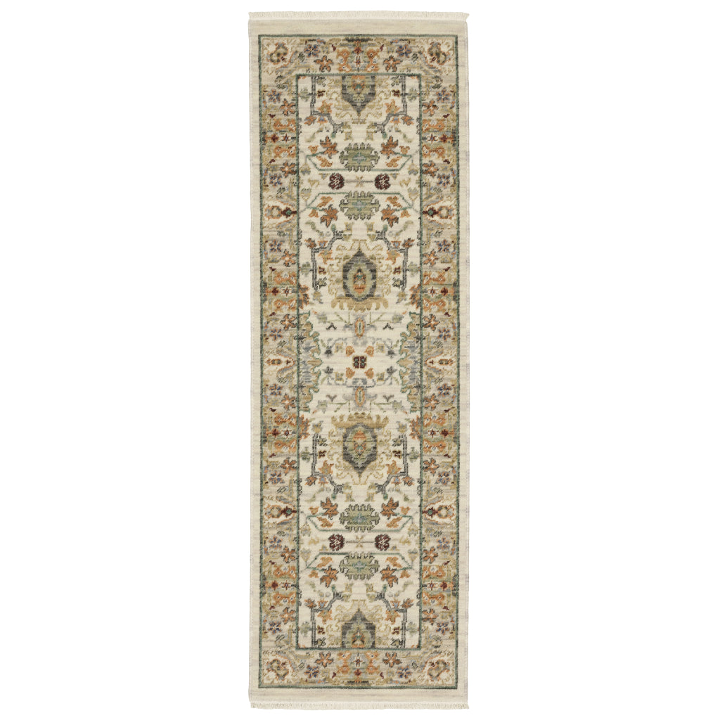 Oriental Weavers Lucca 2063Y Multicolor Rectangle Indoor Area Rug - Soft &amp; Durable Low Pile Rug with Persian Design