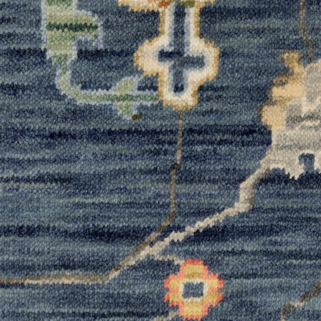 Oriental Weavers Lucca 2863B Blue Rectangle Indoor Runner Oriental Pattern-