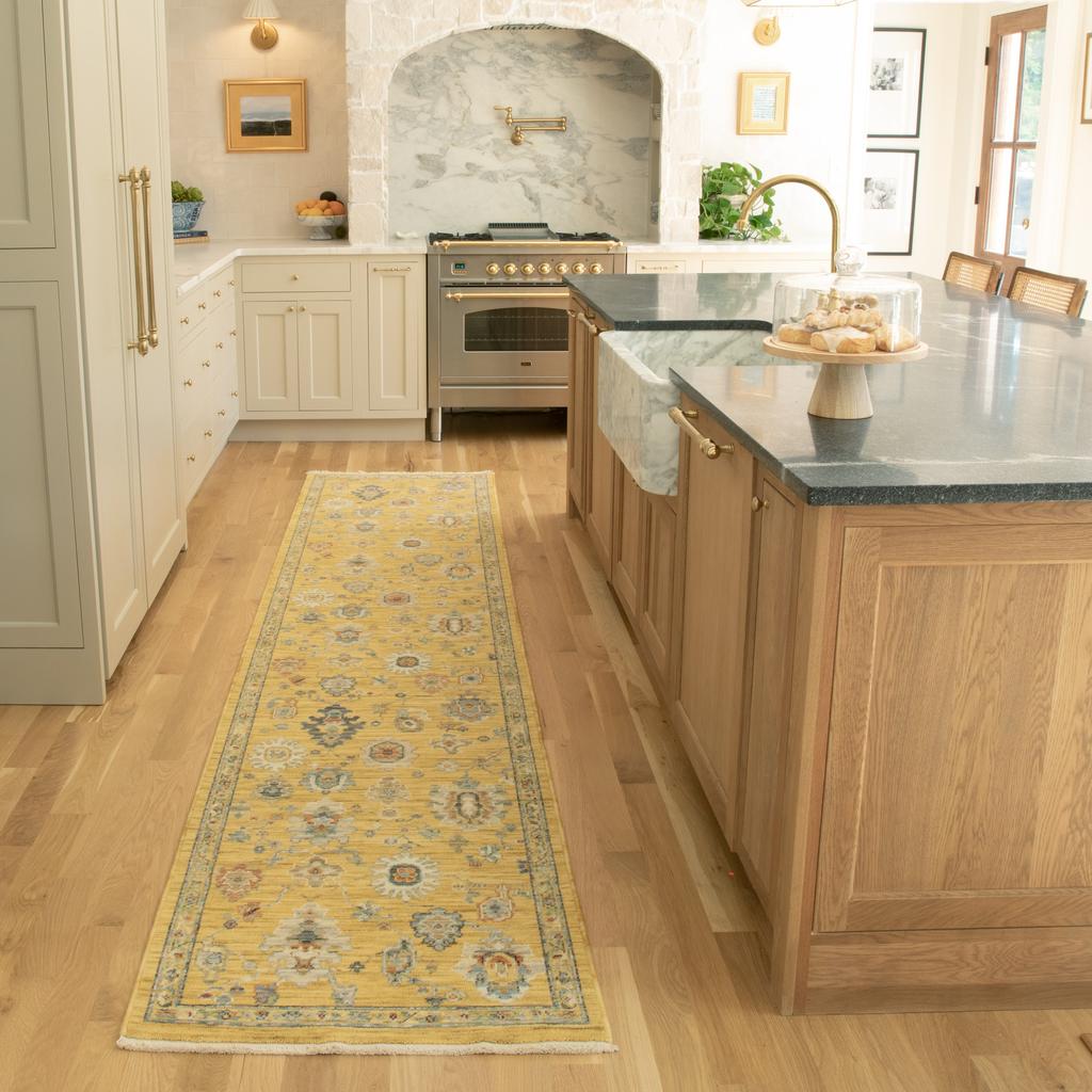 Oriental Weavers Lucca 2863G Yellow Rectangle Indoor Runner Oriental Pattern-