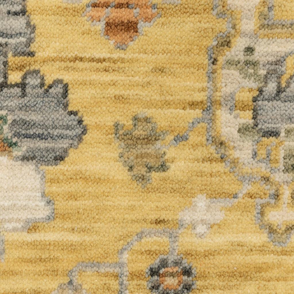 Oriental Weavers Lucca 2863G Yellow Rectangle Indoor Area Rug Oriental Pattern-