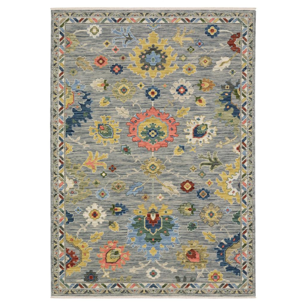 Oriental Weavers Lucca 2888G Grey Rectangle Indoor Area Rug Oriental Pattern-