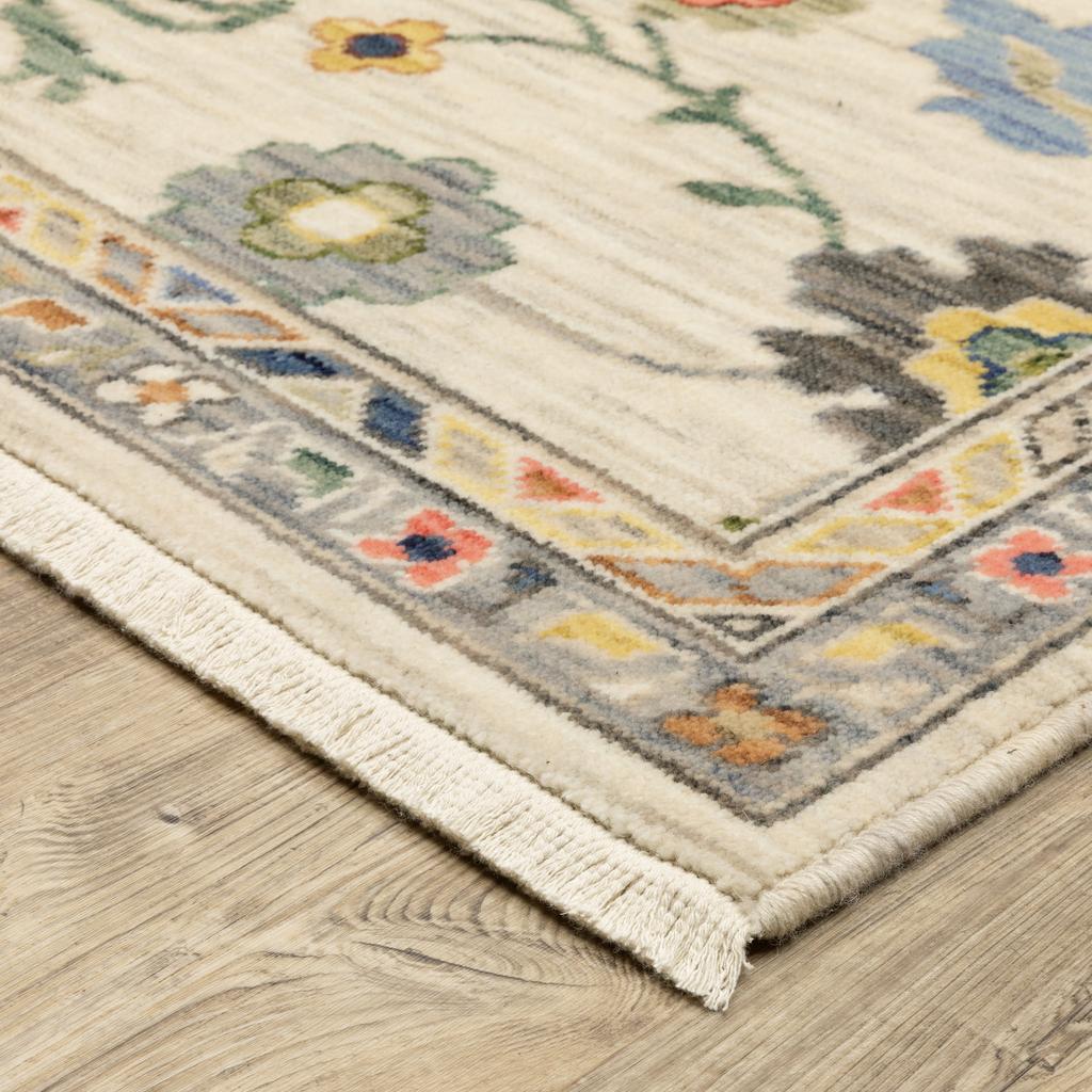 Oriental Weavers Lucca 2888L Ivory Rectangle Indoor Area Rug Oriental Pattern-