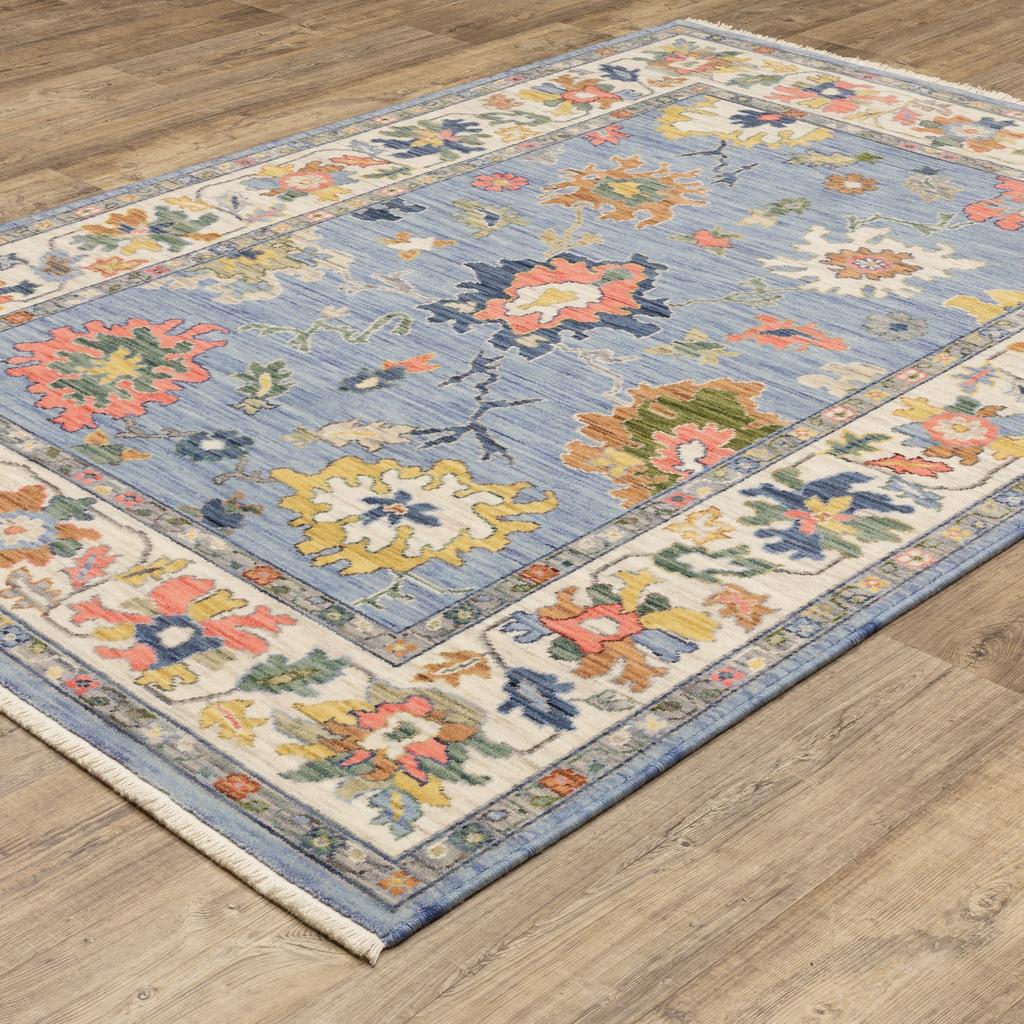Oriental Weavers Lucca 2889A Blue Rectangle Indoor Area Rug Oriental Pattern-