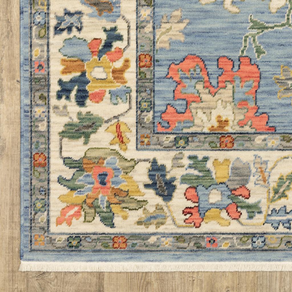 Oriental Weavers Lucca 2889A Blue Rectangle Indoor Area Rug Oriental Pattern-