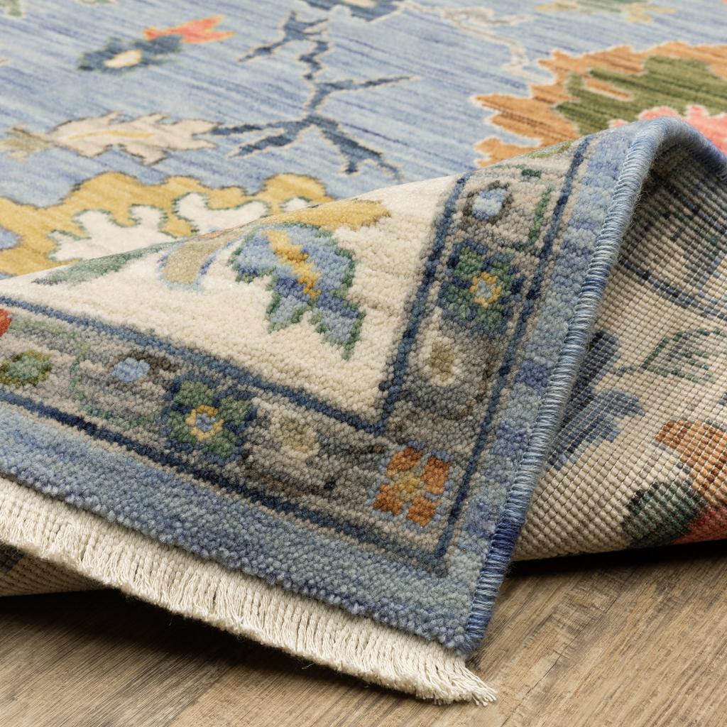 Oriental Weavers Lucca 2889A Blue Rectangle Indoor Runner Oriental Pattern-