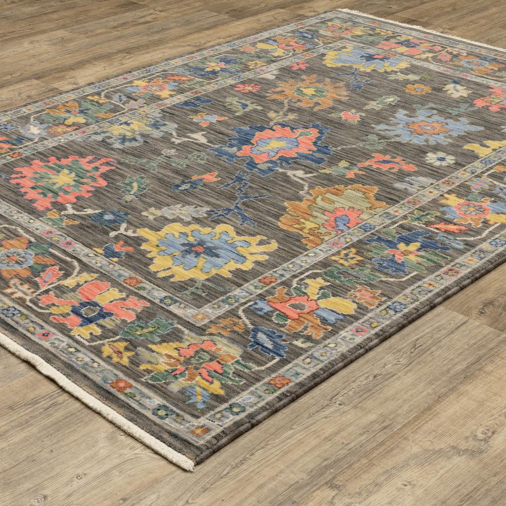 Oriental Weavers Lucca 2889E Grey Rectangle Indoor Area Rug Oriental Pattern-