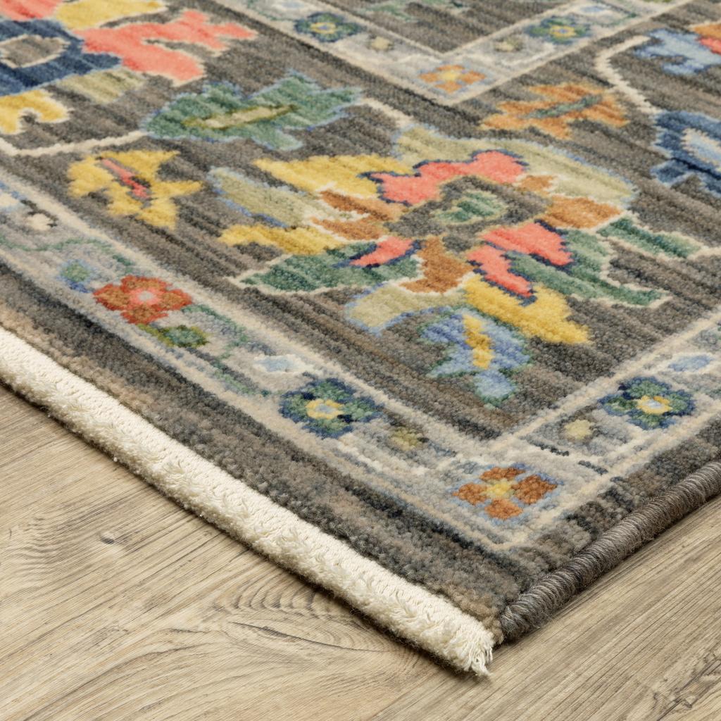 Oriental Weavers Lucca 2889E Grey Rectangle Indoor Runner Oriental Pattern-