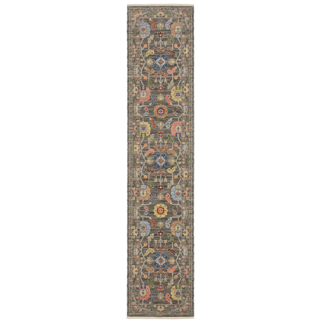 Oriental Weavers Lucca 5506K Multicolor Rectangle Indoor Area Rug - Soft &amp; Durable Low Pile Rug with Persian Design