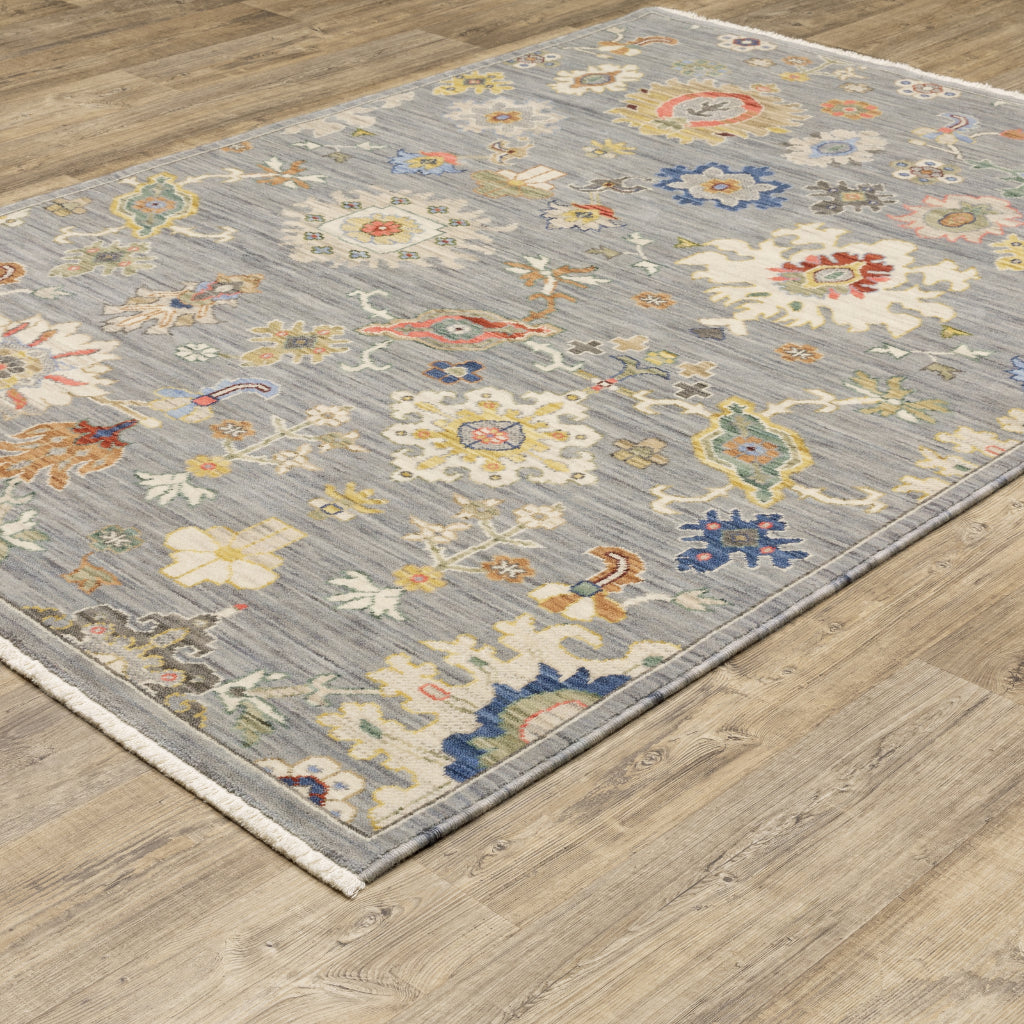Oriental Weavers Lucca 5507E Multicolor Rectangle Indoor Area Rug - Soft &amp; Durable Low Pile Rug with Persian Design