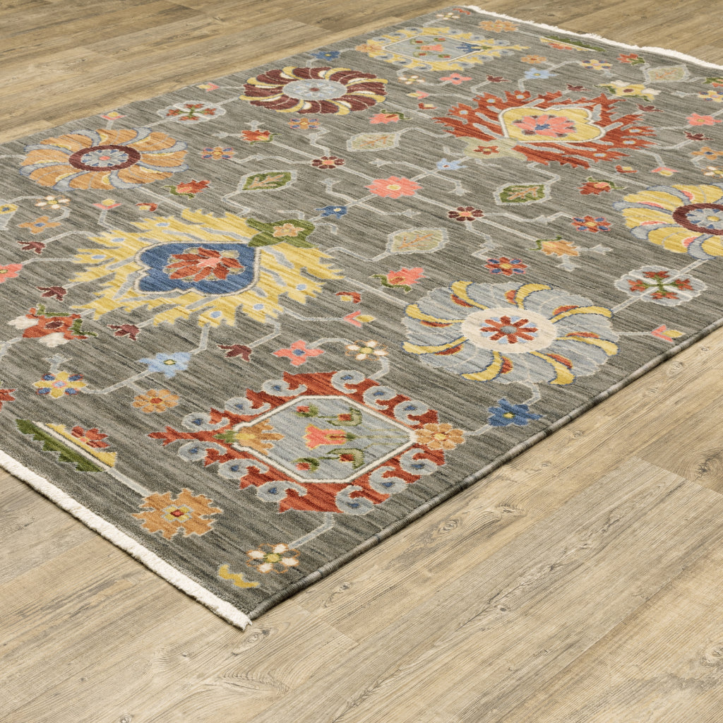 Oriental Weavers Lucca 8111K Multicolor Rectangle Indoor Area Rug - Soft &amp; Durable Low Pile Rug with Persian Design