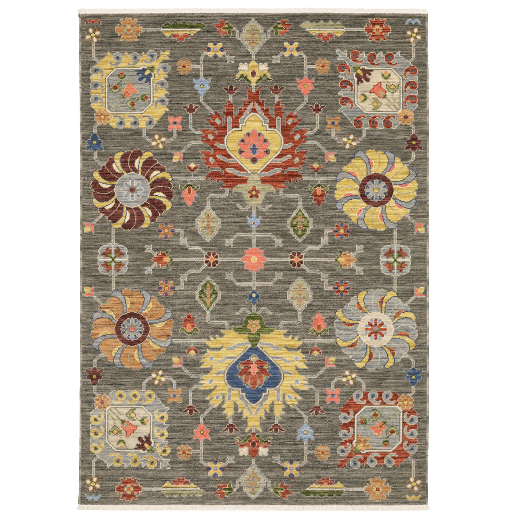 Oriental Weavers Lucca 8111K Multicolor Rectangle Indoor Area Rug - Soft &amp; Durable Low Pile Rug with Persian Design