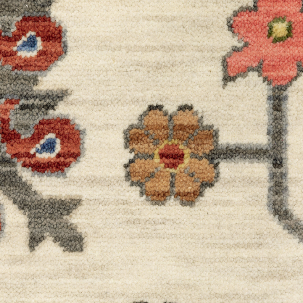 Oriental Weavers Lucca 8111W Multicolor Rectangle Indoor Area Rug - Soft &amp; Durable Low Pile Rug with Persian Design