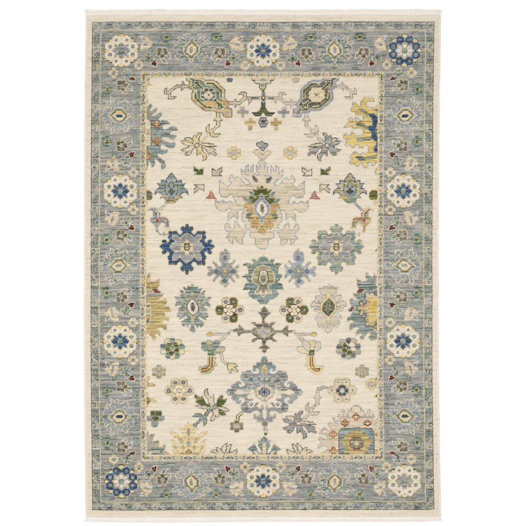 Oriental Weavers Lucca 846H1 Multicolor Rectangle Indoor Area Rug - Soft &amp; Durable Low Pile Rug with Persian Design