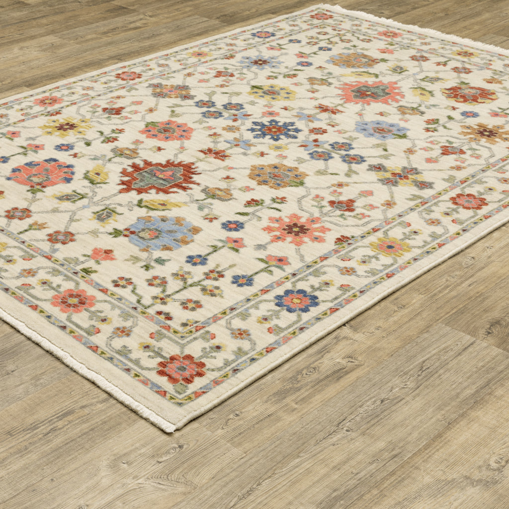 Oriental Weavers Lucca 093W1 Multicolor Rectangle Indoor Area Rug - Soft &amp; Durable Low Pile Rug with Persian Design