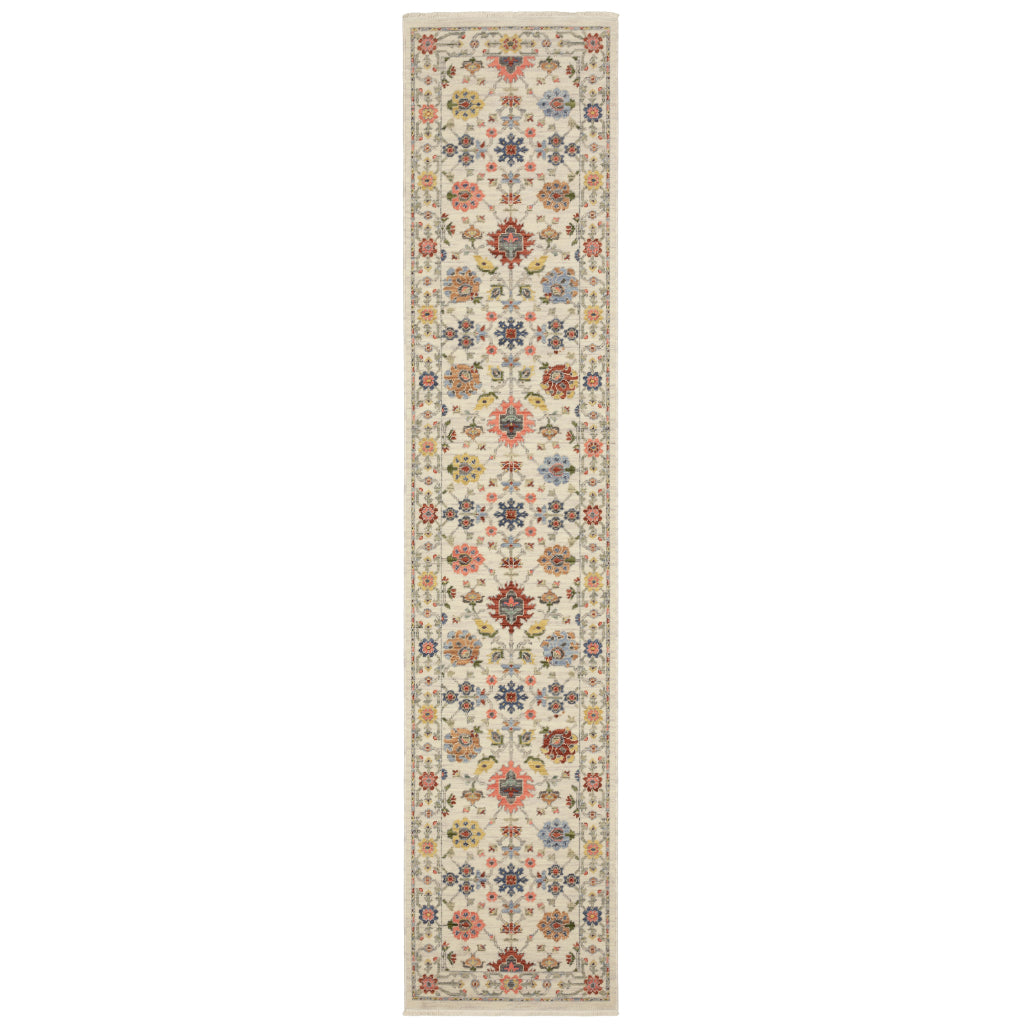 Oriental Weavers Lucca 093W1 Multicolor Rectangle Indoor Area Rug - Soft &amp; Durable Low Pile Rug with Persian Design