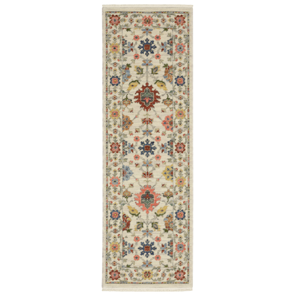 Oriental Weavers Lucca 093W1 Multicolor Rectangle Indoor Area Rug - Soft &amp; Durable Low Pile Rug with Persian Design