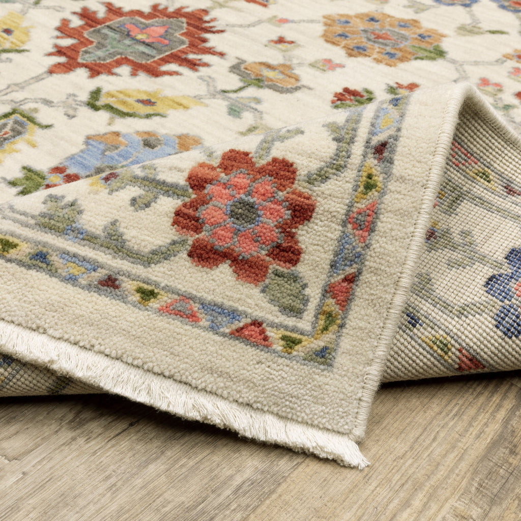 Oriental Weavers Lucca 093W1 Multicolor Rectangle Indoor Area Rug - Soft &amp; Durable Low Pile Rug with Persian Design