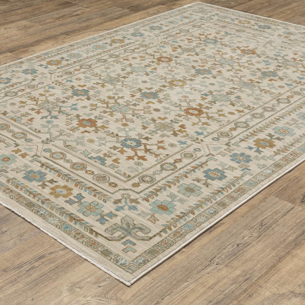 Oriental Weavers Maeve MAE01 Ivory Rectangle Indoor Area Rug Oriental Pattern-