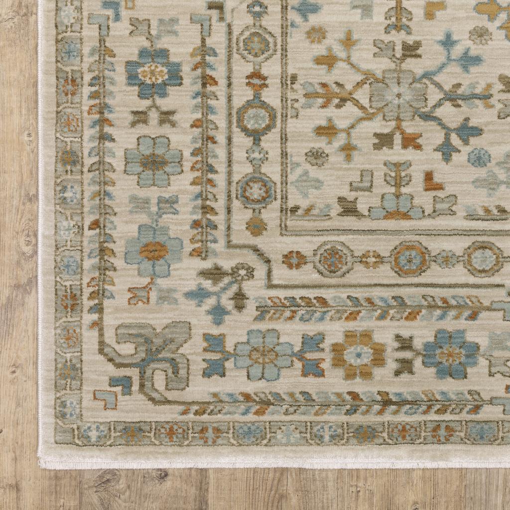 Oriental Weavers Maeve MAE01 Ivory Rectangle Indoor Runner Oriental Pattern-