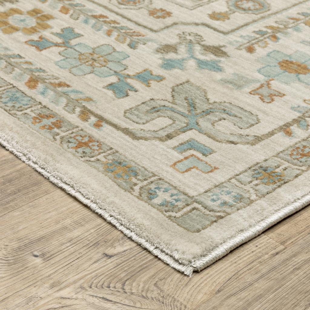 Oriental Weavers Maeve MAE01 Ivory Rectangle Indoor Area Rug Oriental Pattern-