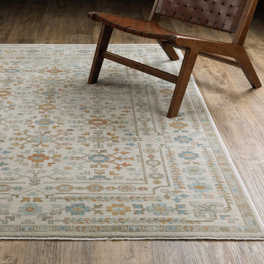 Oriental Weavers Maeve MAE01 Ivory Rectangle Indoor Area Rug Oriental Pattern-