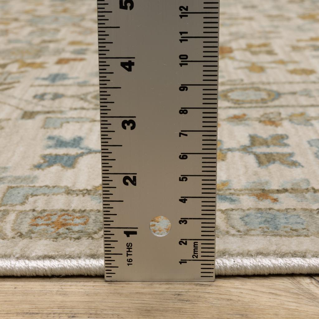 Oriental Weavers Maeve MAE01 Ivory Rectangle Indoor Runner Oriental Pattern-