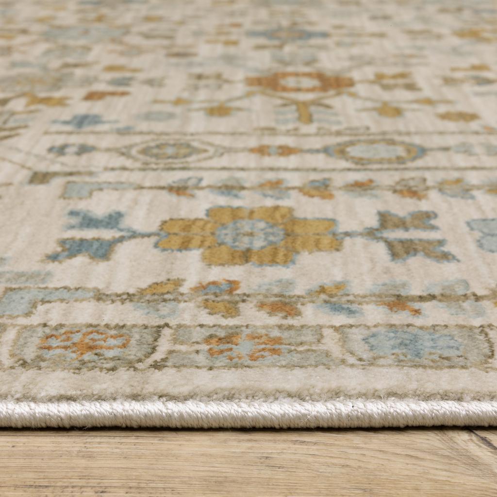 Oriental Weavers Maeve MAE01 Ivory Rectangle Indoor Runner Oriental Pattern-