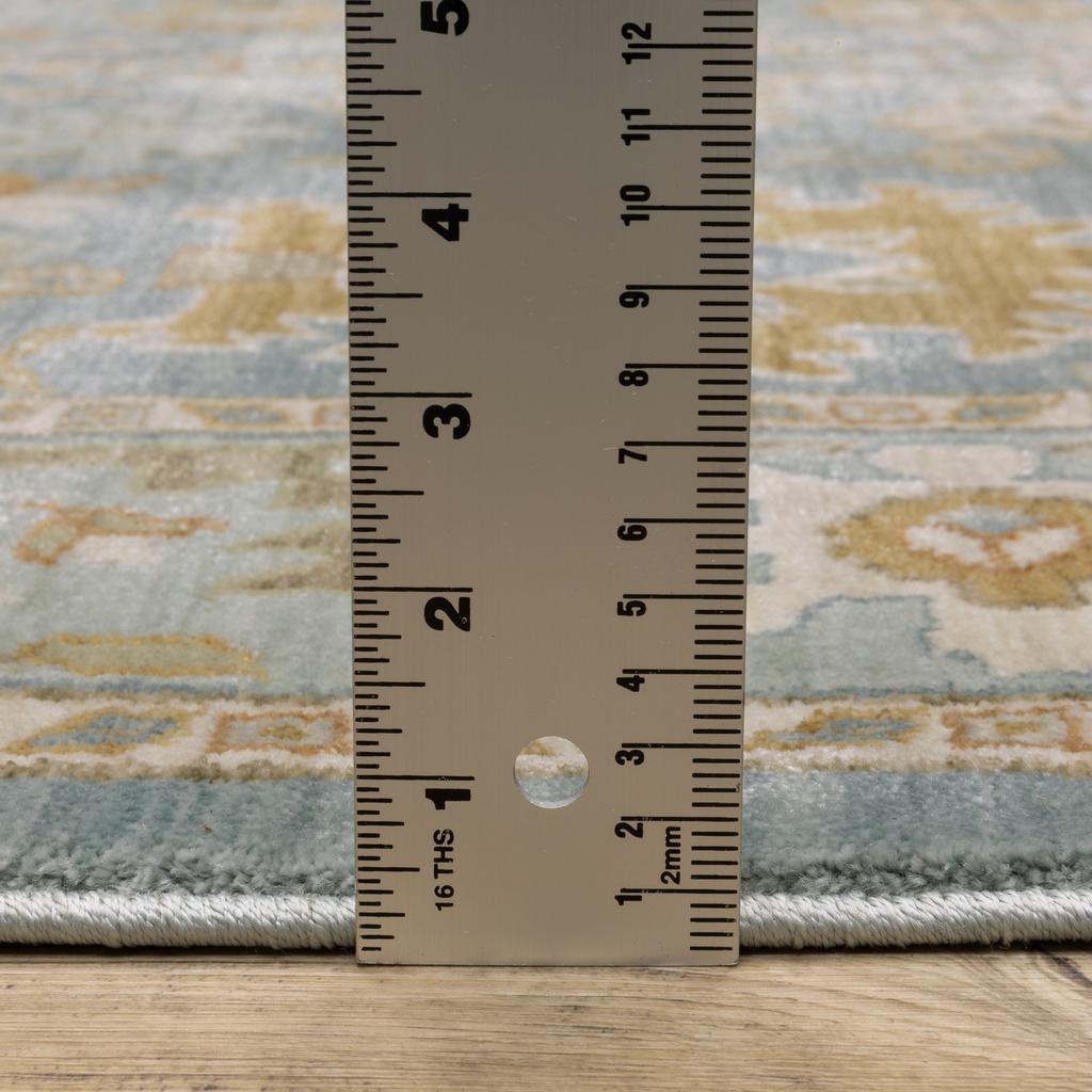 Oriental Weavers Maeve MAE02 Teal Rectangle Indoor Area Rug Oriental Pattern-