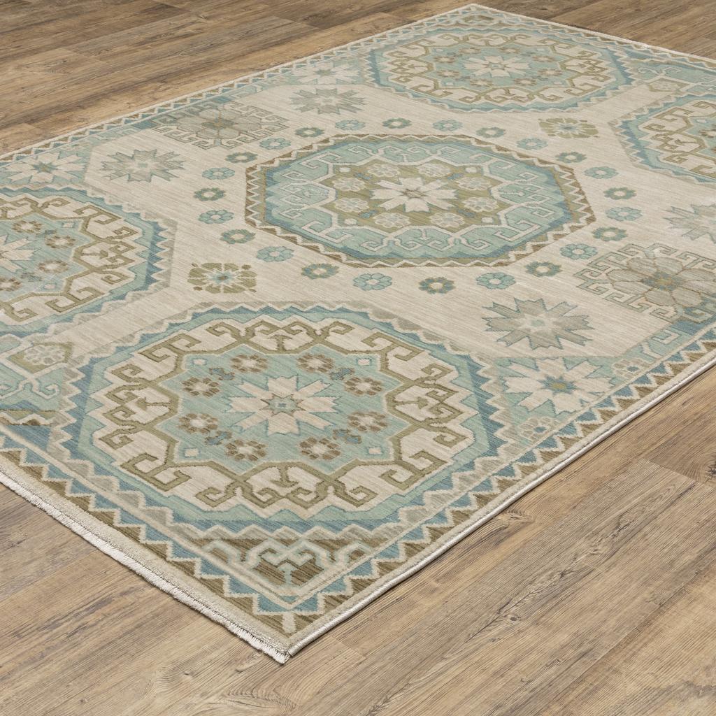 Oriental Weavers Maeve MAE03 Beige Rectangle Indoor Area Rug Oriental Pattern-