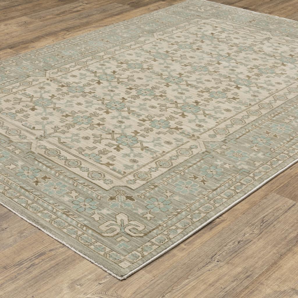 Oriental Weavers Maeve MAE04 Beige Rectangle Indoor Area Rug Oriental Pattern-